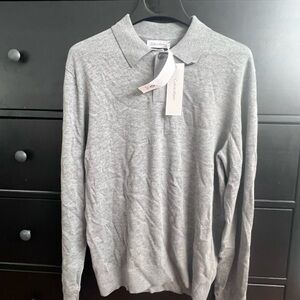 Calvin Klein Men's Light Gray Crewneck Sweater